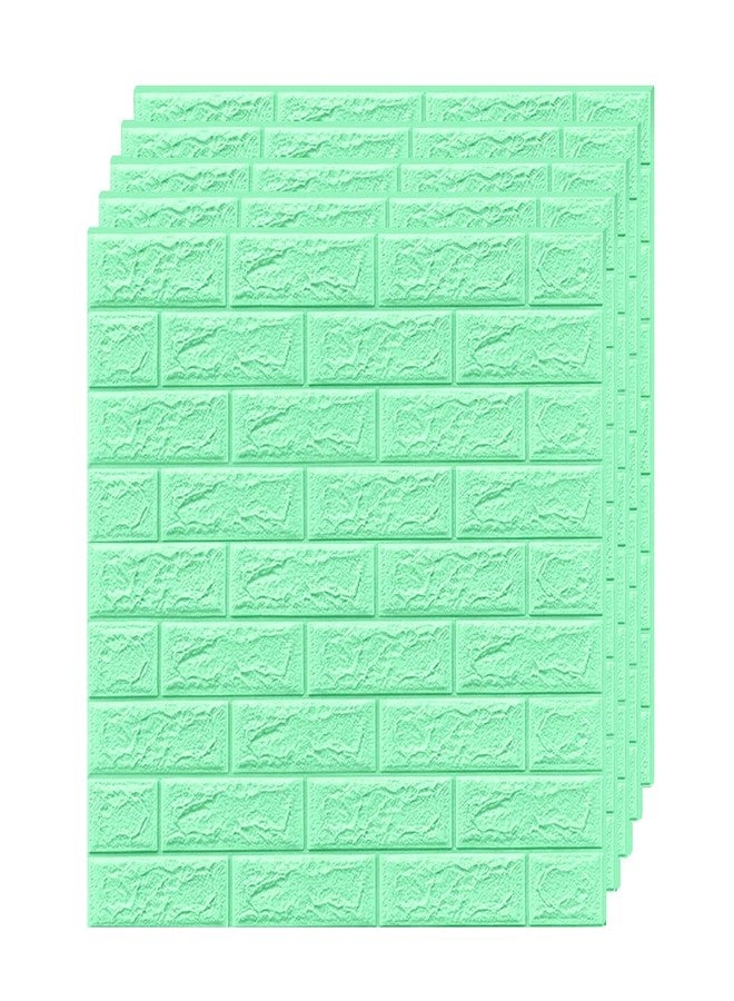 Barebeauty Self-Adhesive Waterproof PE Foam 3D Wall Panels Wallpaper Sticker for Bathroom, Living Room, and Home Decoratio () (Pista) - Image 1